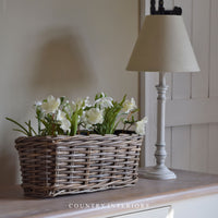 Rectangular Rattan Planter