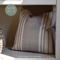 Soft Green Stripe Cushion