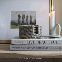 Stoneware Candle Holder - Milk White