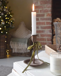 Vintage Rust Candle Holders - Two Sizes