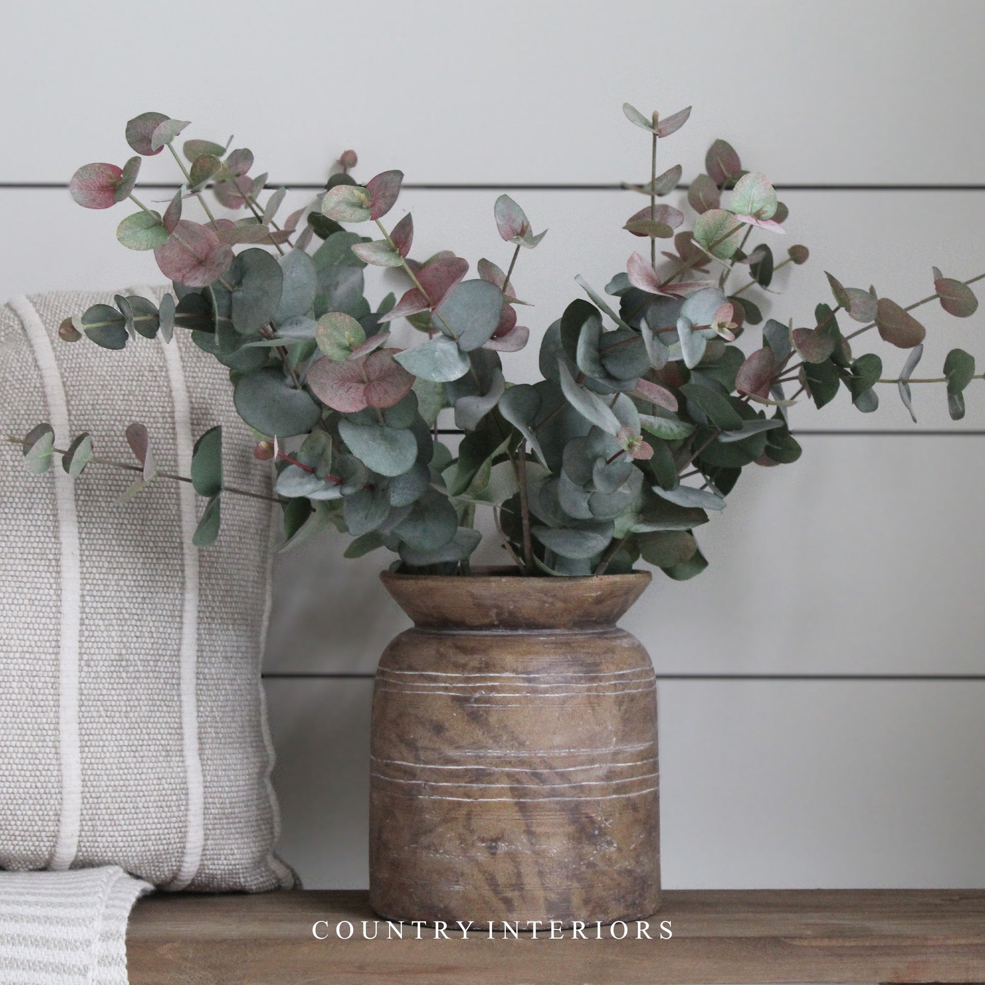 Natural Blush Eucalyptus Spray - 85cm
