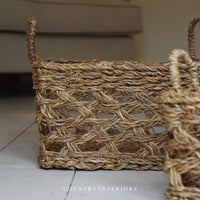 Seagrass storage basket - Two sizes