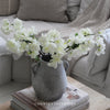 Faux White Blossom Stem - 50cm