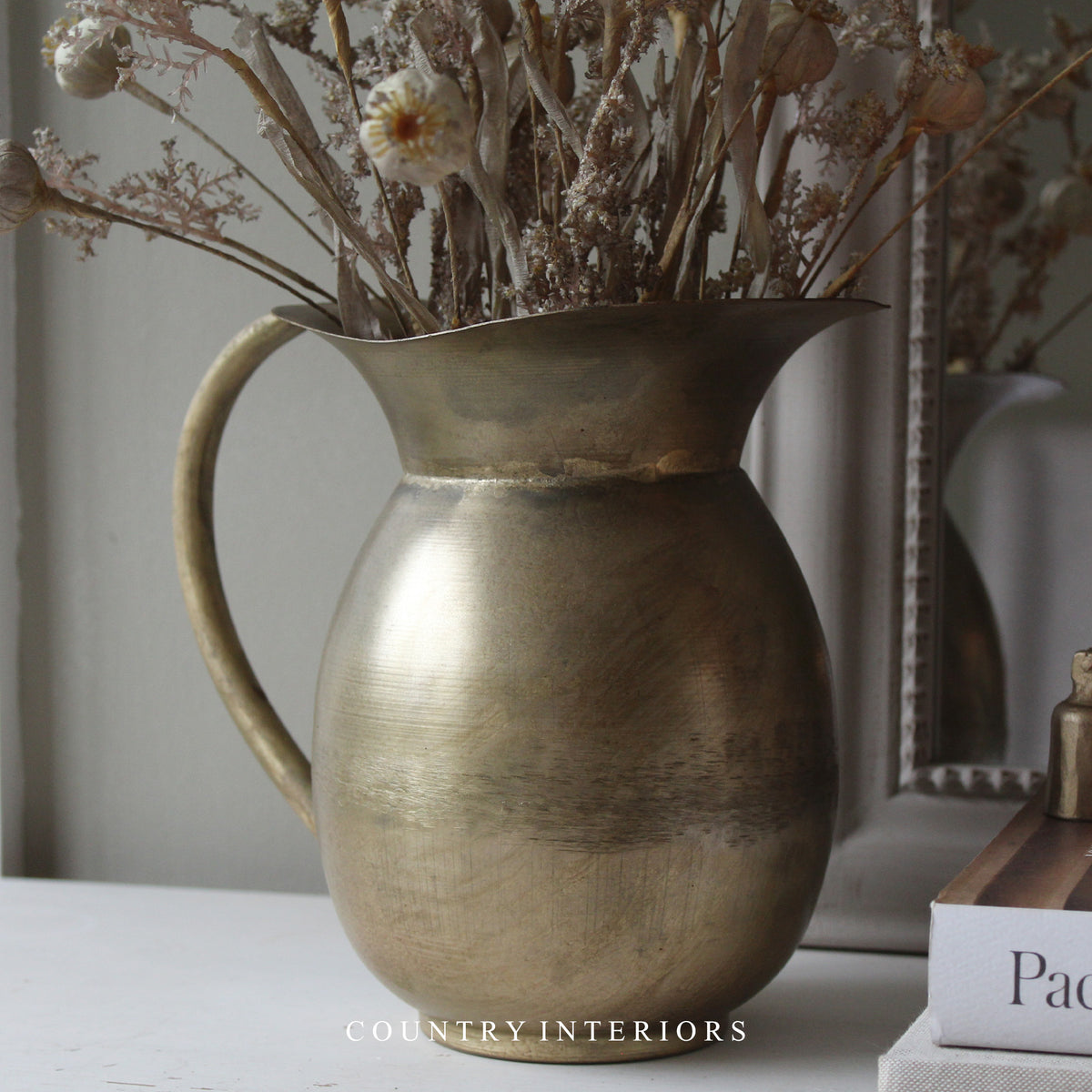 Vintage-Style Brass Jug Due Mid May