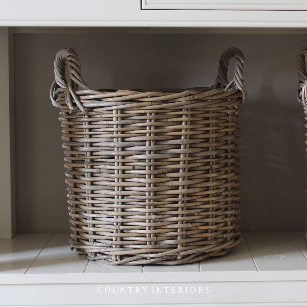 Round Kubu Basket Country Interiors