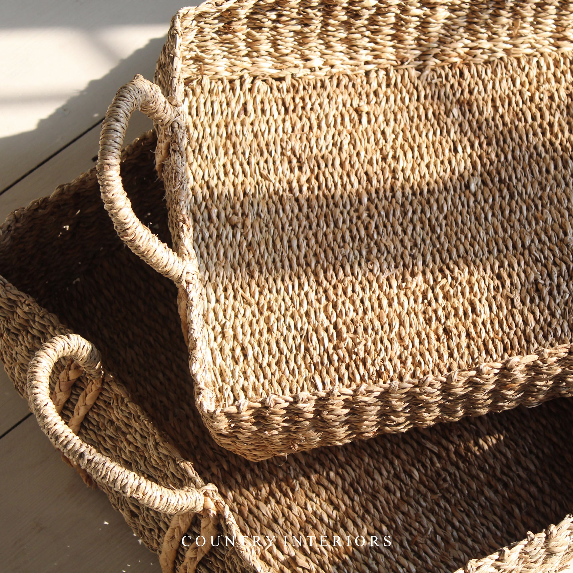 Rectangular Seagrass Tray - Two Sizes