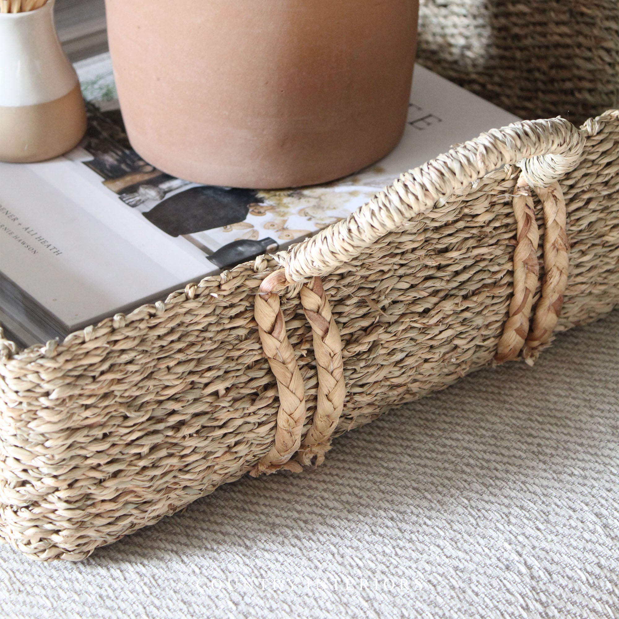 Rectangular Seagrass Tray - Two Sizes