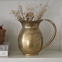 Vintage-Style Brass Jug