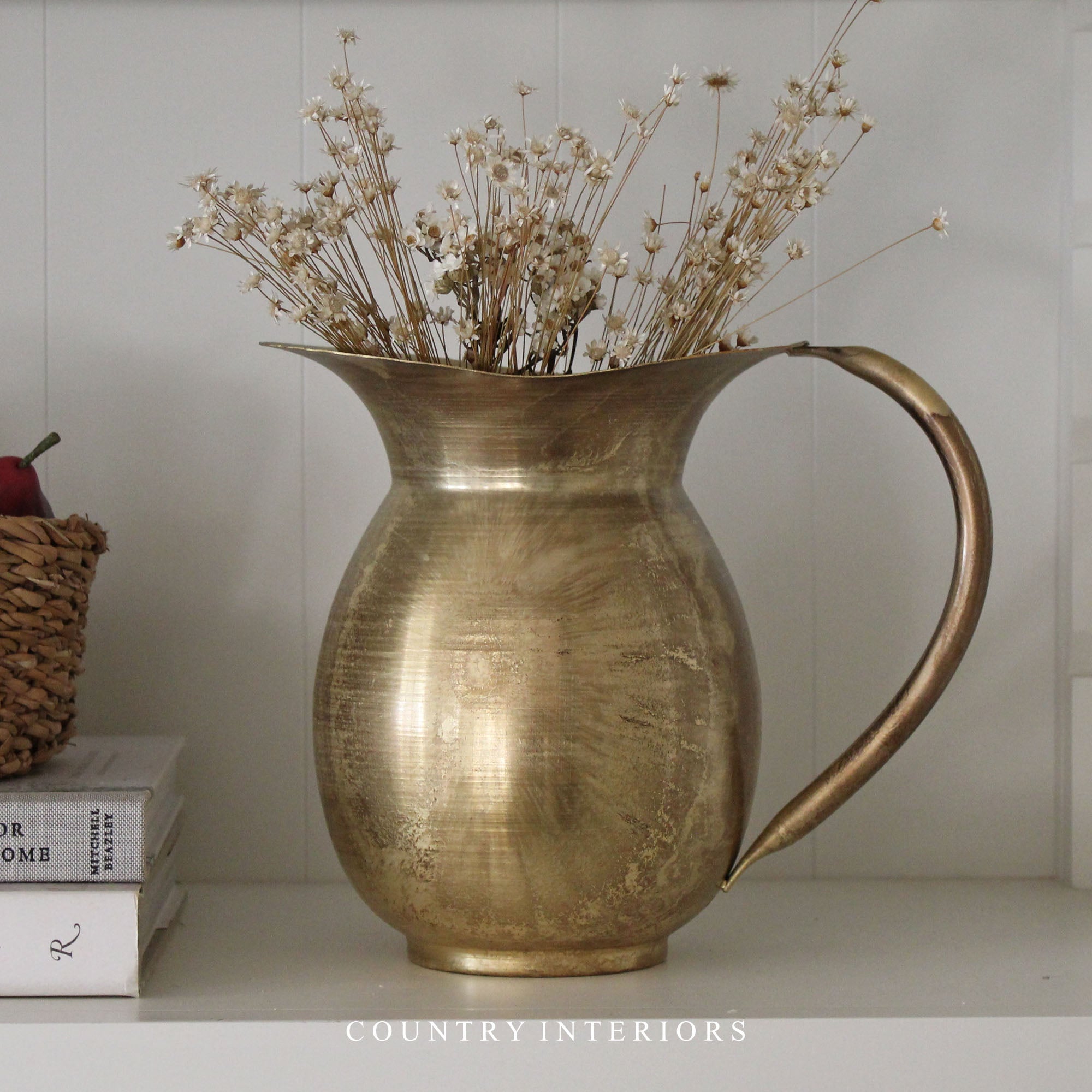 Vintage-Style Brass Jug