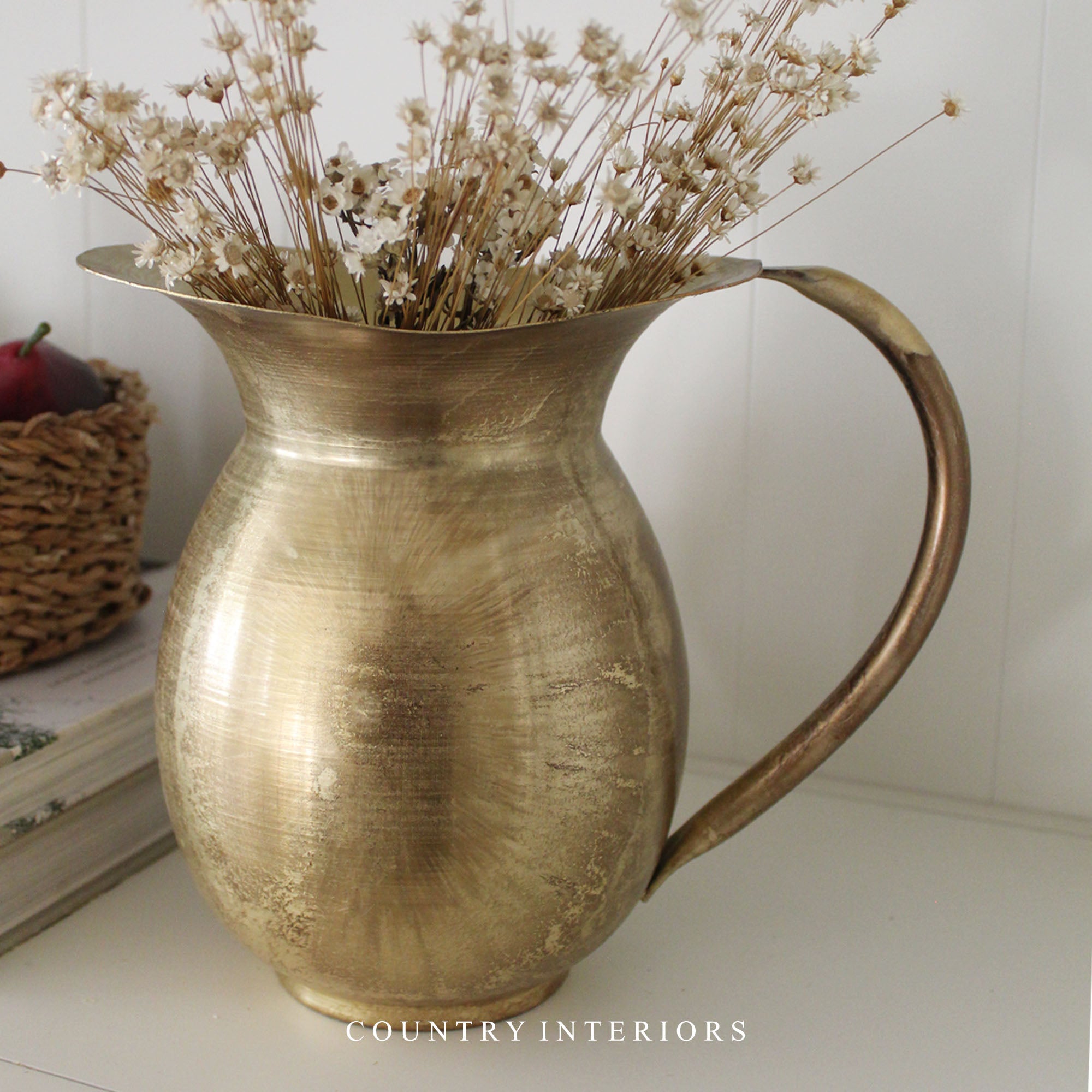 Vintage-Style Brass Jug