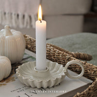Scallop Edge Candle Holder
