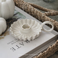 Scallop Edge Candle Holder