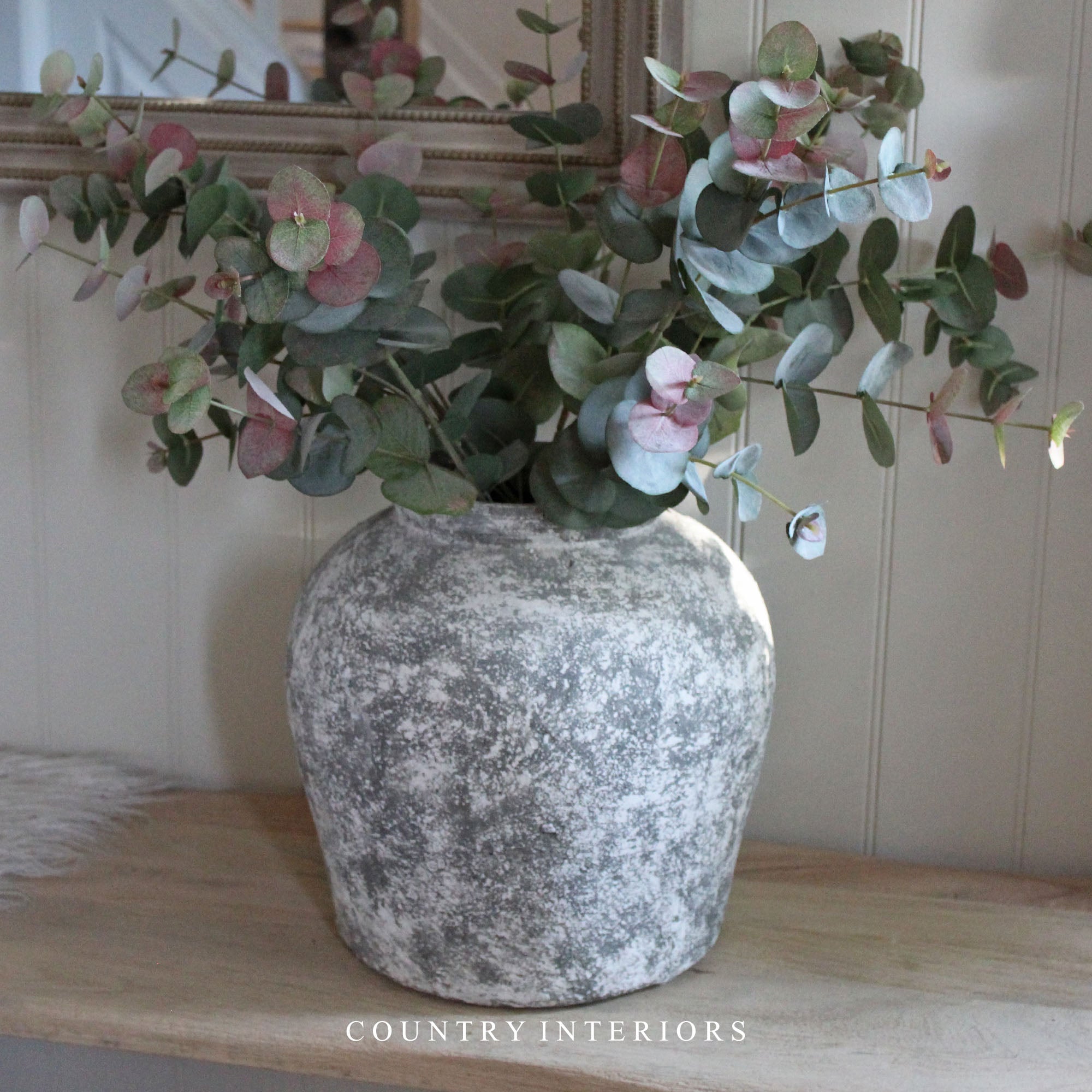 Natural Blush Eucalyptus Spray - 85cm