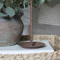 Vintage Rust Candle Holders - Two Sizes