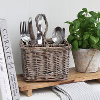 Wicker Cutlery Basket