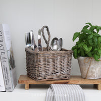 Wicker Cutlery Basket
