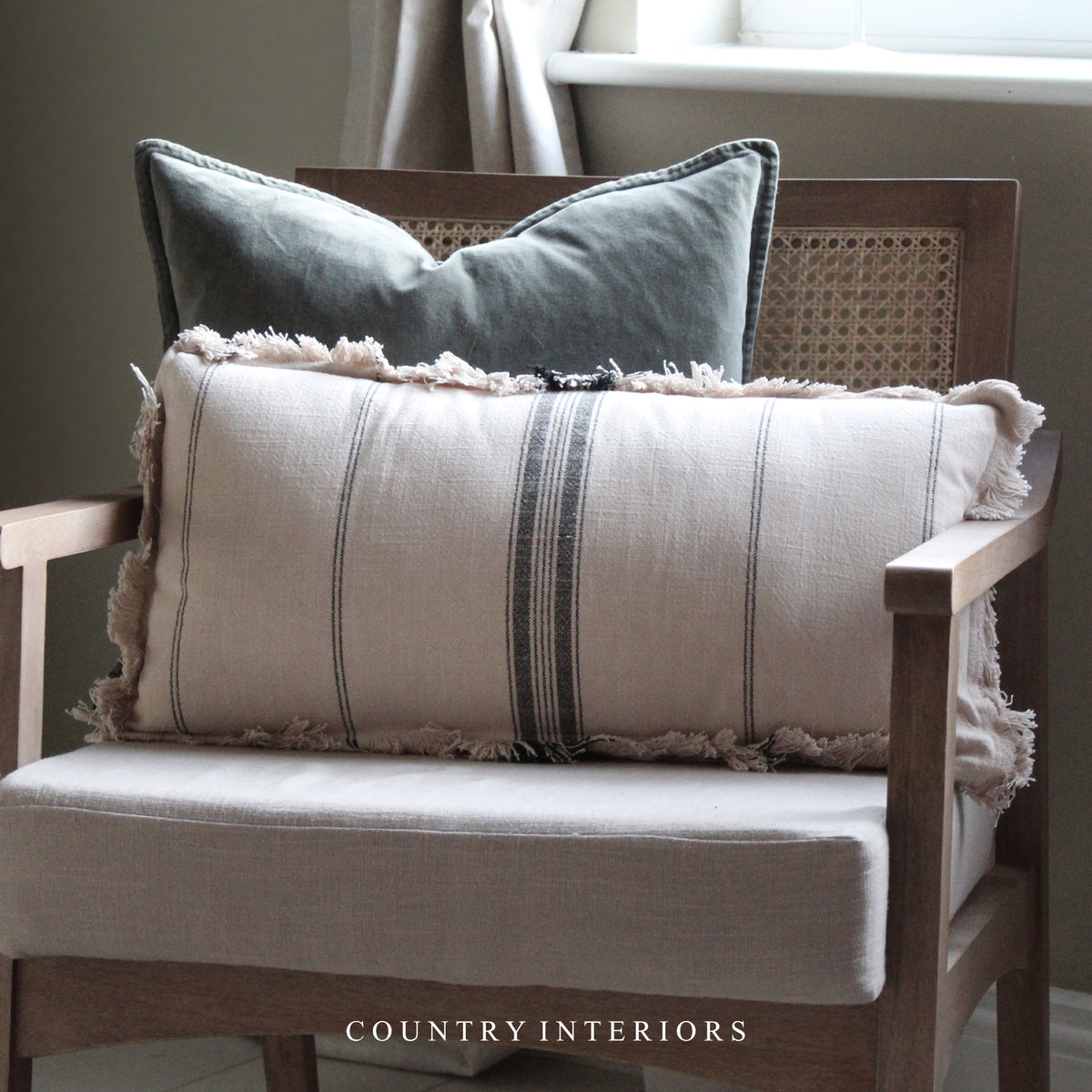 Campden Cushion with Stripe