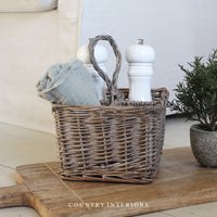 Wicker Cutlery Basket