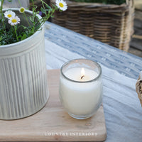 Hammered Glass Filled Votive
