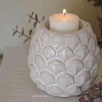 Ceramic Pinecone Tealight Holder