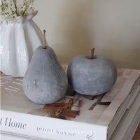 Concrete Apple & Pear Set