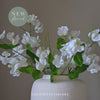 White Sweetpea Spray - 60cm
