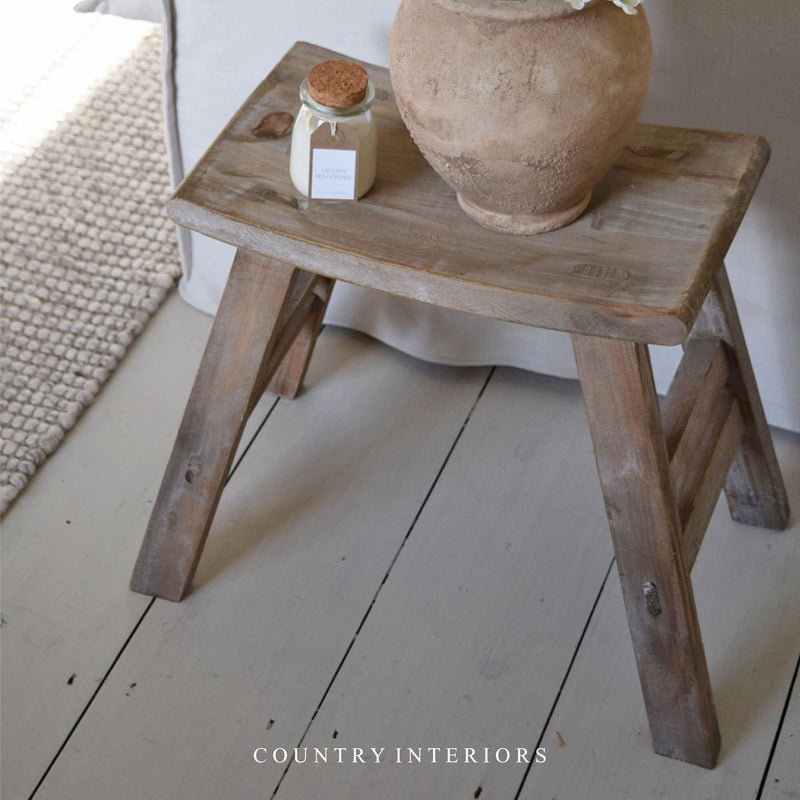 Low Wooden Stool