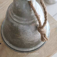 Large Hanging Silver Bell