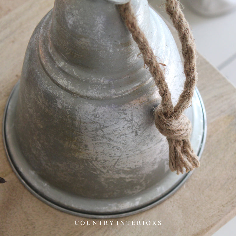 Large Hanging Silver Bell