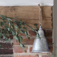 Large Hanging Silver Bell