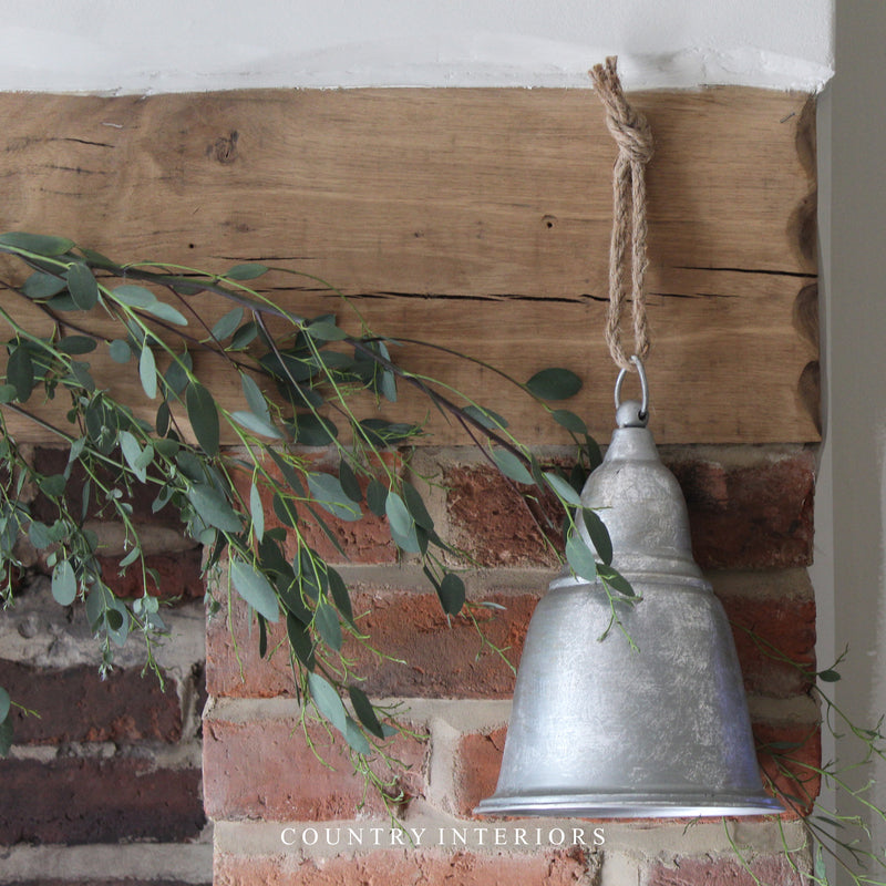 Large Hanging Silver Bell