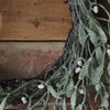 Frosted Mistletoe Wreath - 50cm
