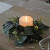 Eucalyptus & Rose Leaf Candle Ring