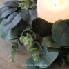Eucalyptus & Rose Leaf Candle Ring