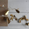 Gold Leaf & White Berry Garland