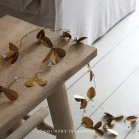 Gold Leaf & White Berry Garland