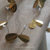 Gold Leaf & White Berry Garland