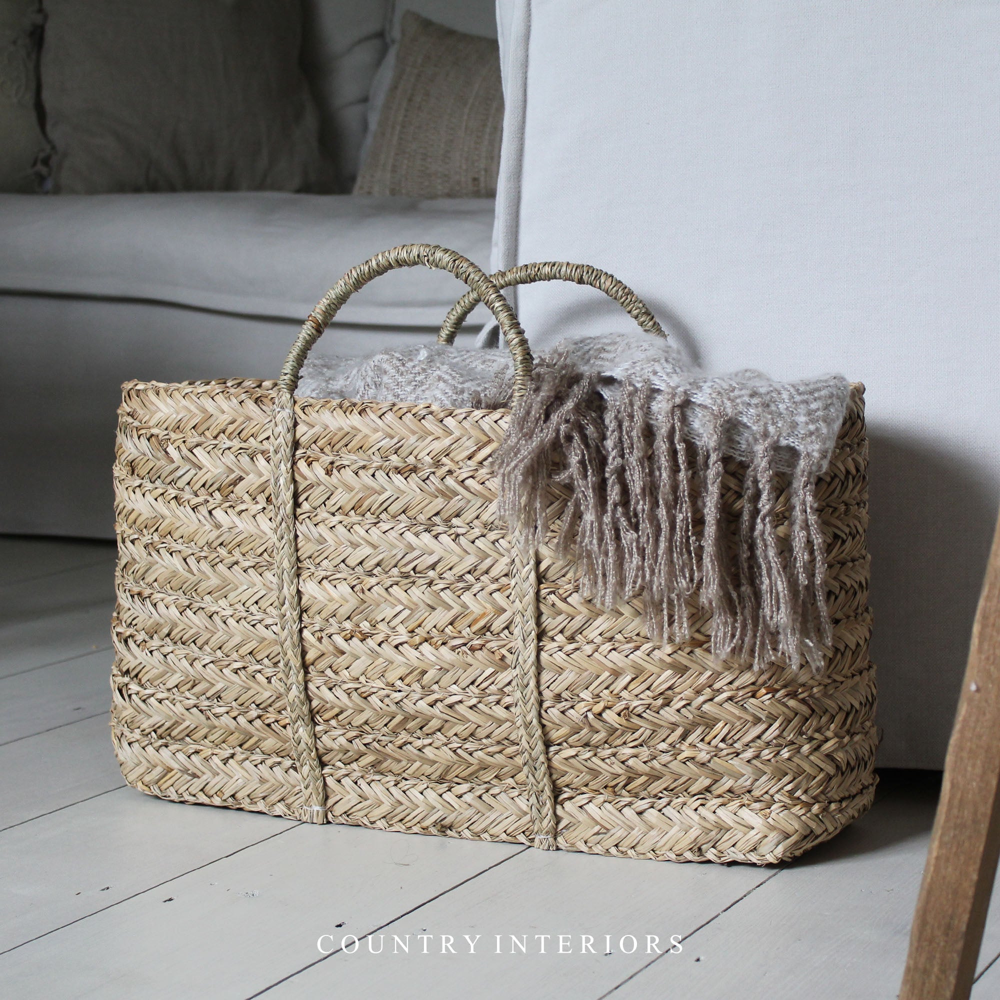 Large Seagrass Basket / Tote Bag