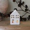White Ceramic Tealight House - Two Designs
