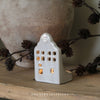 White Ceramic Tealight House - Two Designs