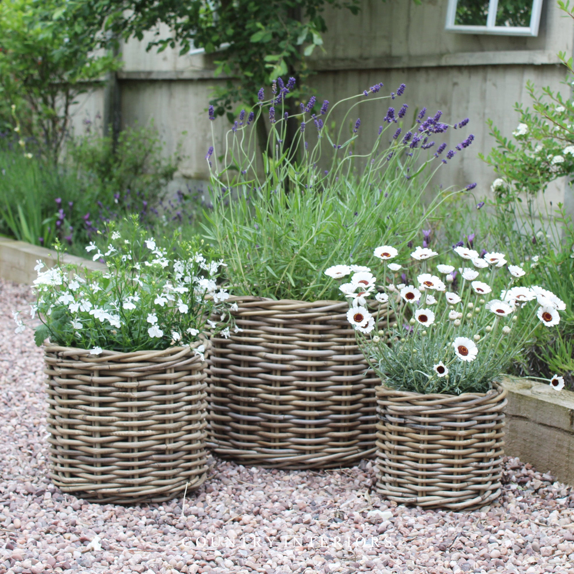 Flower Pots On Clearance Faux Rattan Planter,artificial Rattan