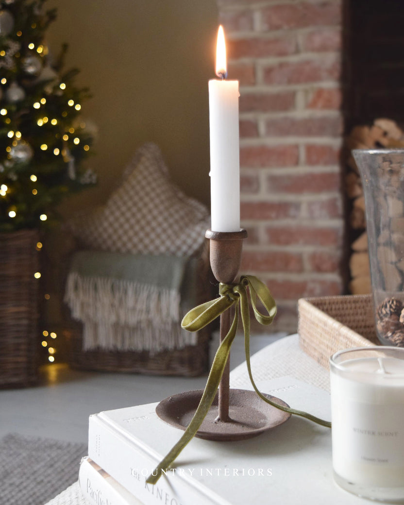 Vintage Rust Candle Holders - Two Sizes – Country Interiors