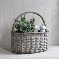 Oval Basket with Handle