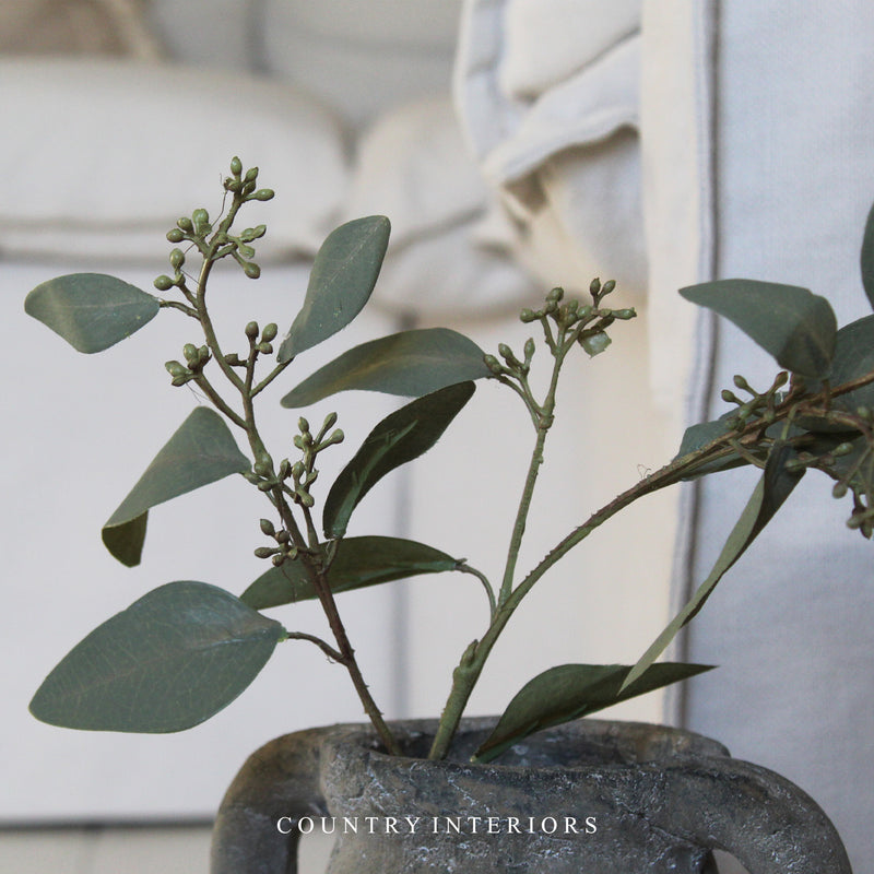 Soft Green Seeded Eucalyptus Spray -  67cm