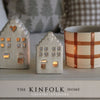 White Ceramic Tealight House - Two Designs