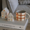 White Ceramic Tealight House - Two Designs