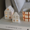 White Ceramic Tealight House - Two Designs