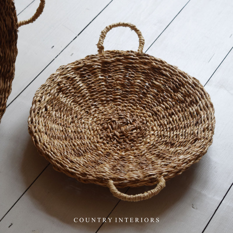 Round seagrass trays - Two sizes