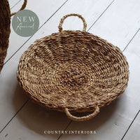 Round seagrass trays - Two sizes