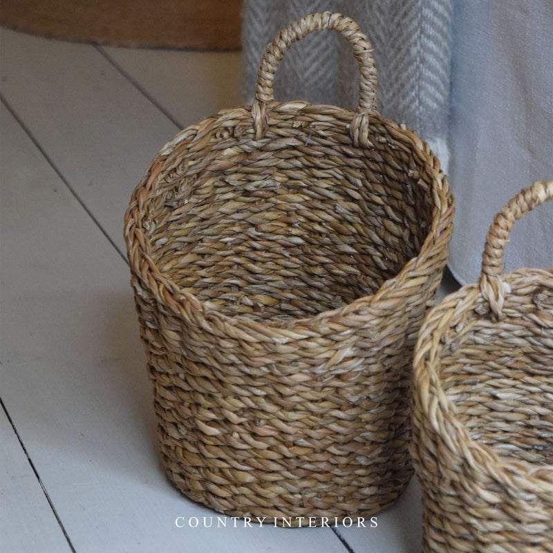 Seagrass hanging baskets - Two sizes